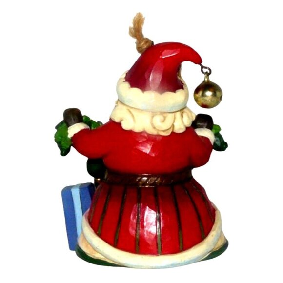 Jim Shore Santa Ornament w Gifts & Garland 2016 Christmas Figurine Hand-Painted - Picture 3 of 5